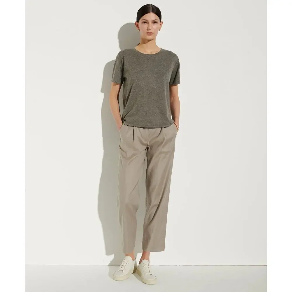 THE RESET R LABEL NWT Slouchy Trouser French Grey Size Large Office Pleated $198 - Picture 9 of 13